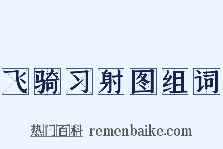 飞骑习射图组词是什么意思的图片